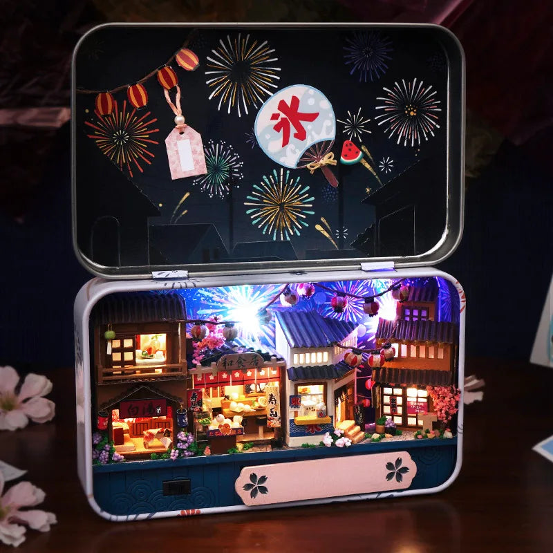 Book Nook Japon DIY Kit Lumineux