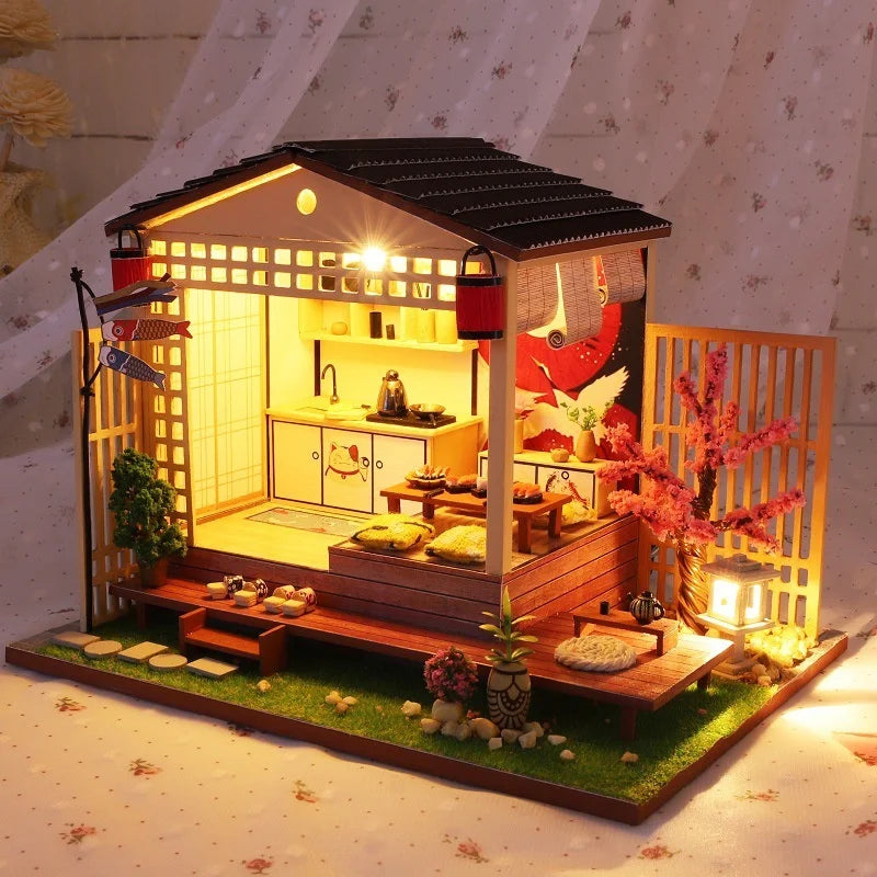 Book Nook Japon Sushi Maquette Lumineuse