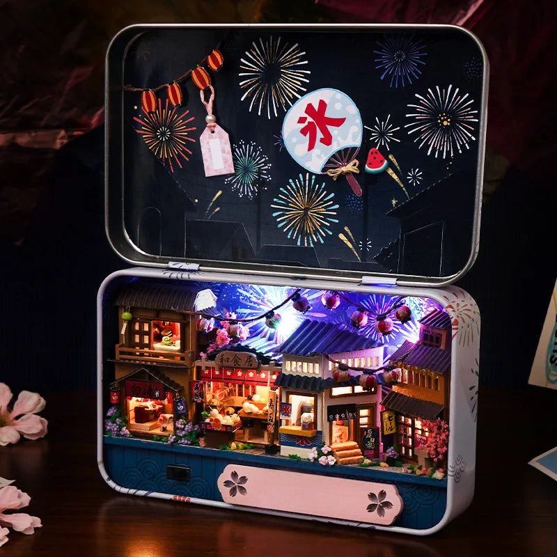 Book Nook Japon DIY Kit Lumineux