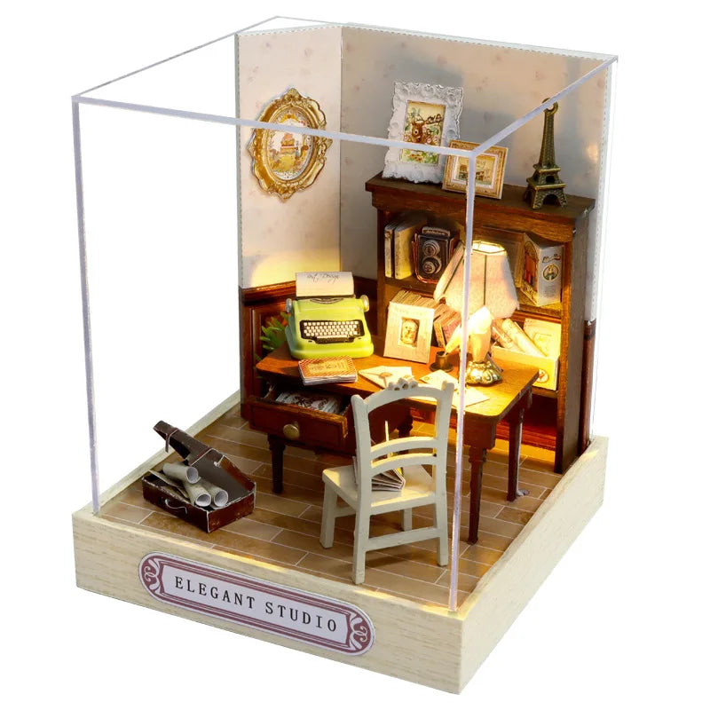 Book Nook Japon DIY Miniature Lumineux