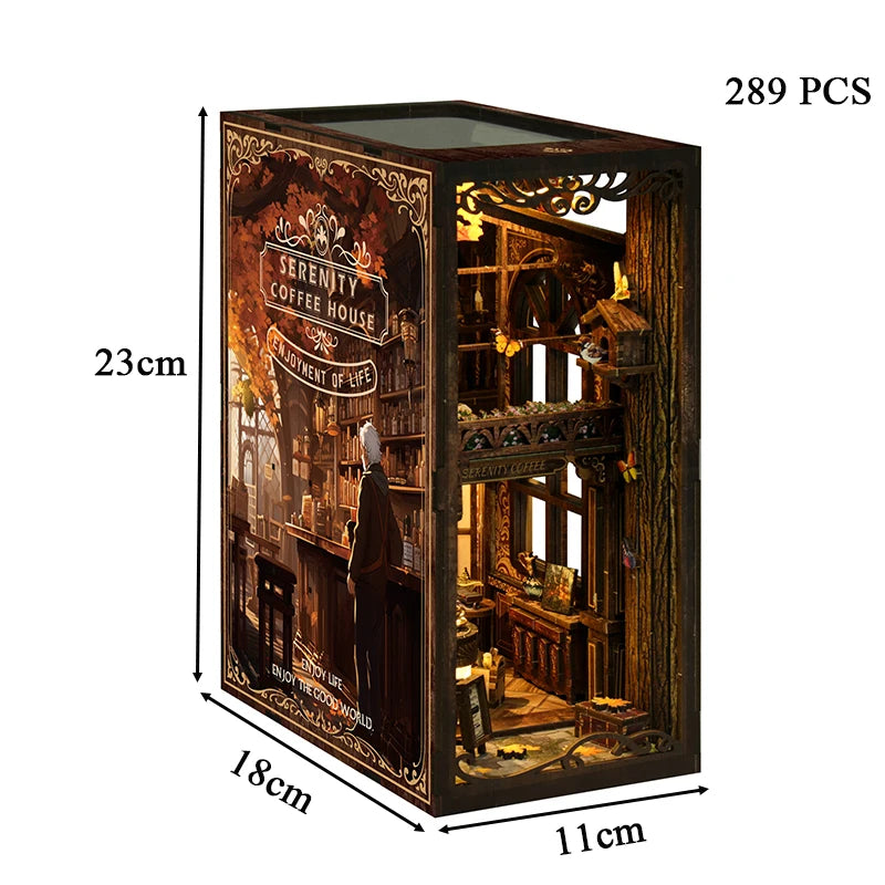 Book Nook Japon Kit Miniature Bois