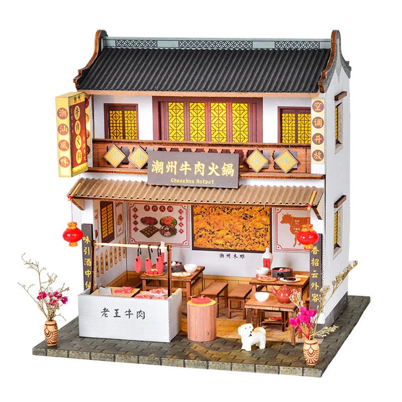 Book Nook Japon Kit Rue Miniature