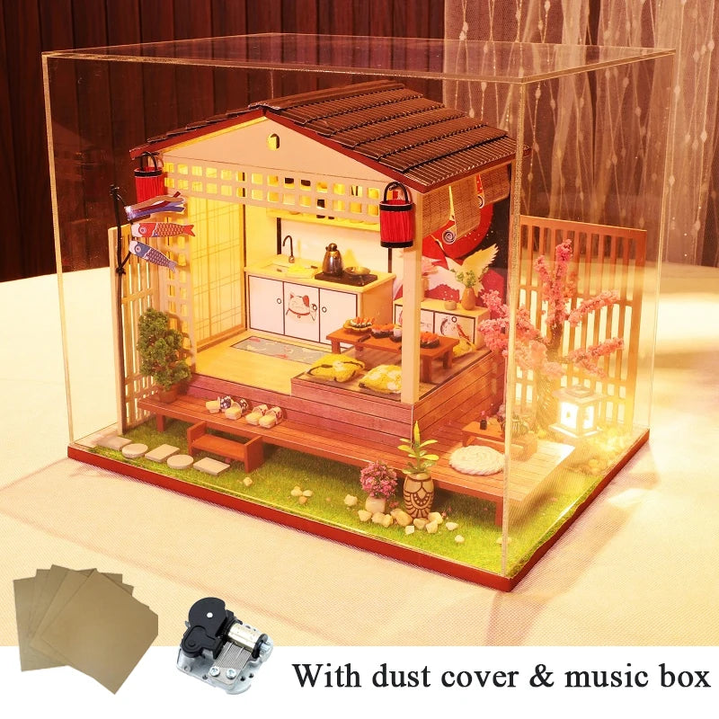 Book Nook Japon Sushi Maquette Lumineuse