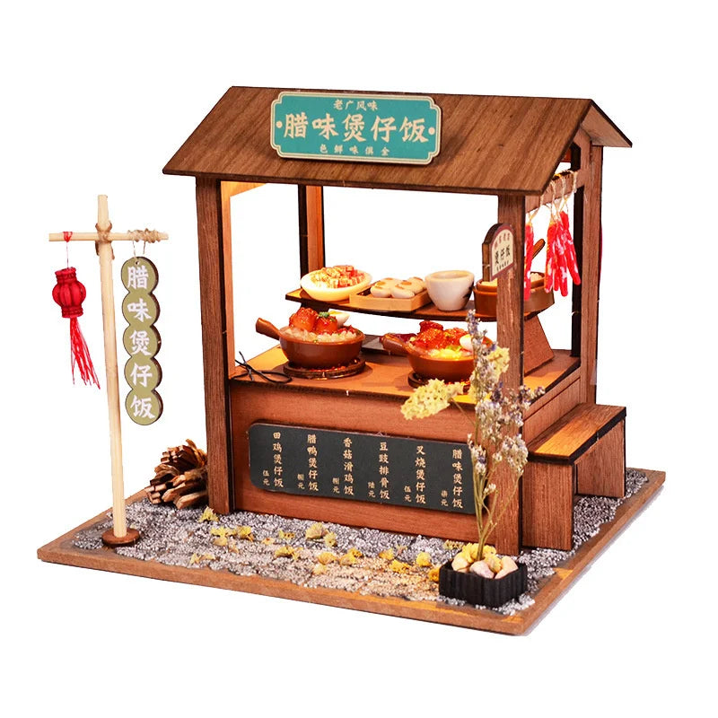 Book Nook Japon Kit Rue Maquette Miniature