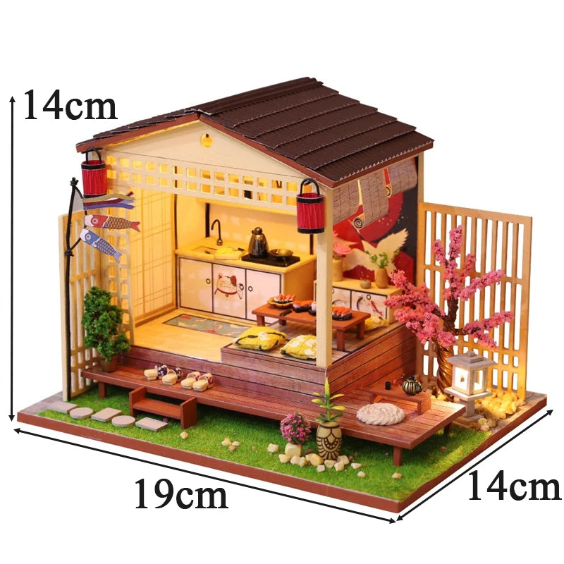Book Nook Japon Sushi Maquette Lumineuse