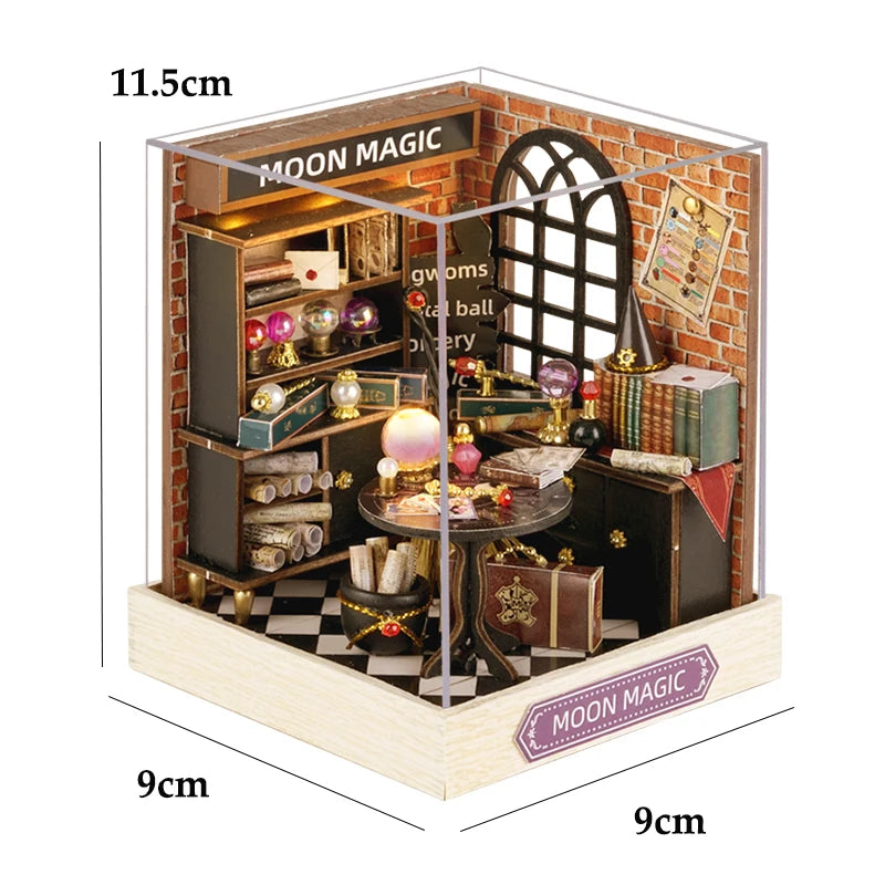 Book Nook Japon DIY Miniature Lumineux