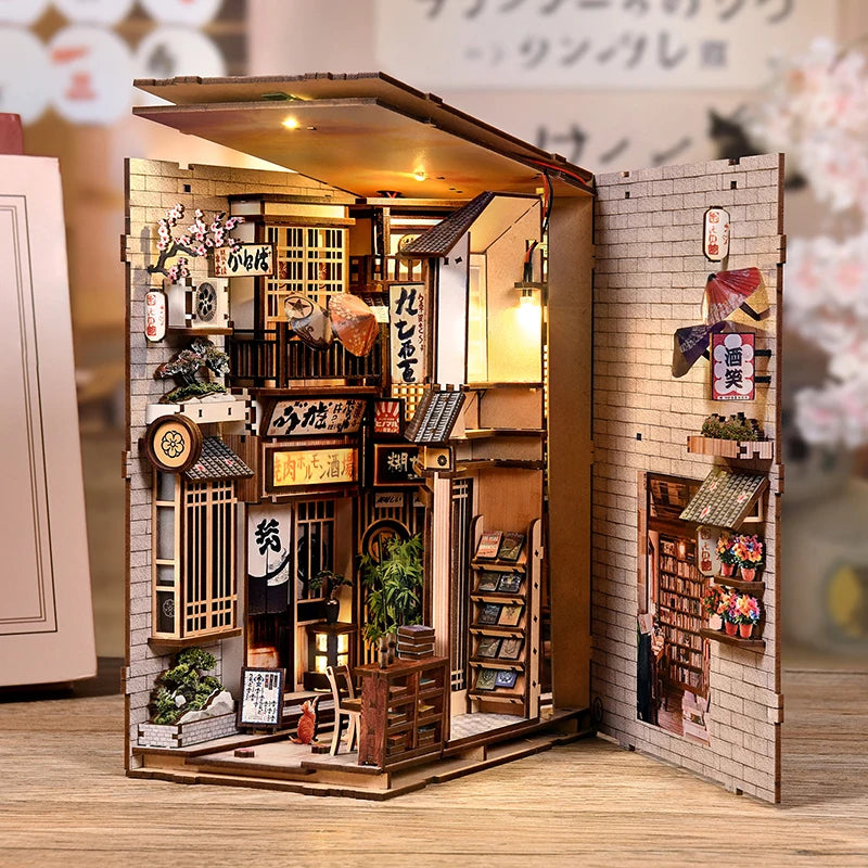Book Nook Japon Kit Bois Lumineux Adulte