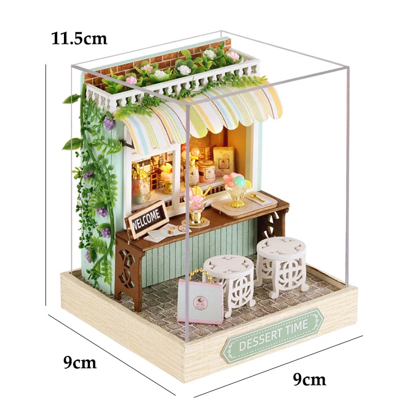 Book Nook Japon DIY Miniature Lumineux