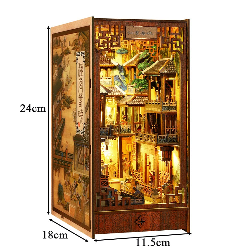 Book Nook Japon Kit Bois Lumineux