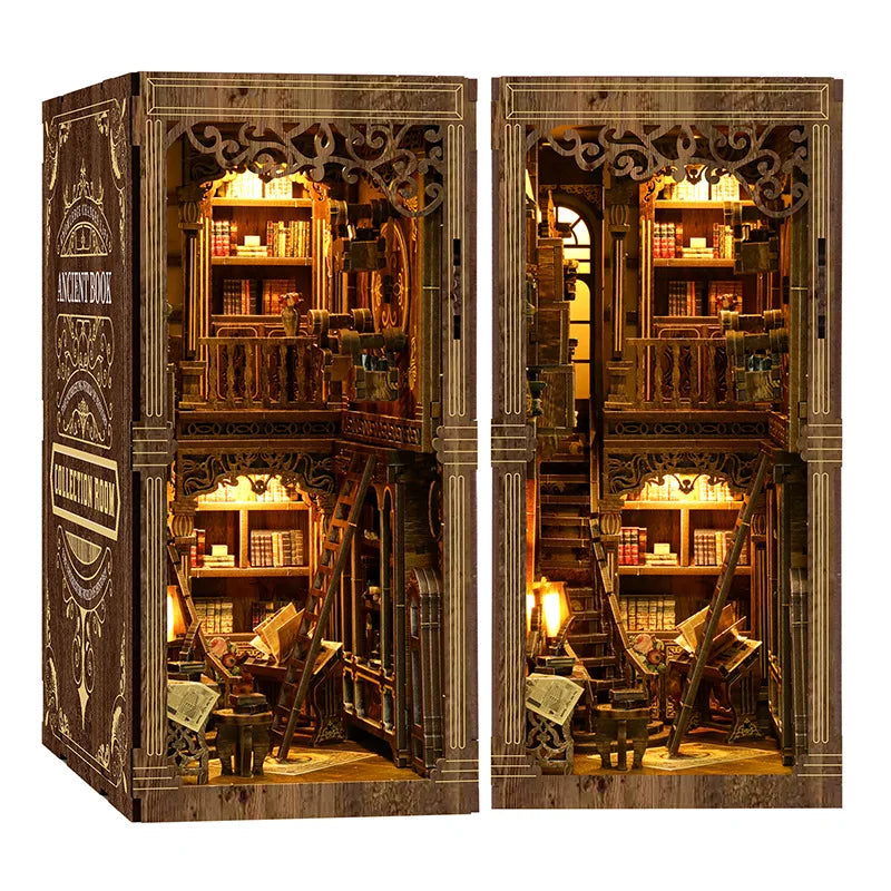 Book Nook Japon Kit Miniature Bois Lumière