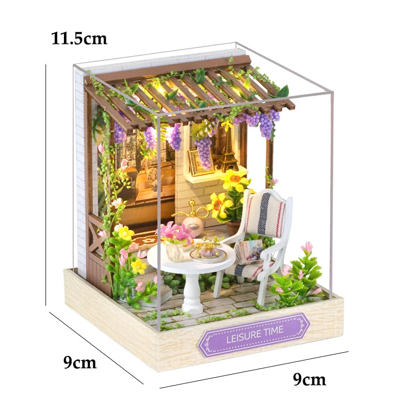 Book Nook Japon DIY Miniature Lumineux