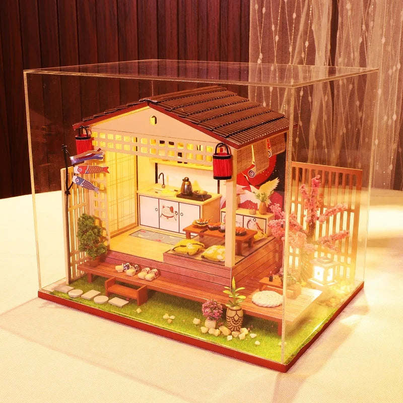 Book Nook Japon Sushi Maquette Lumineuse