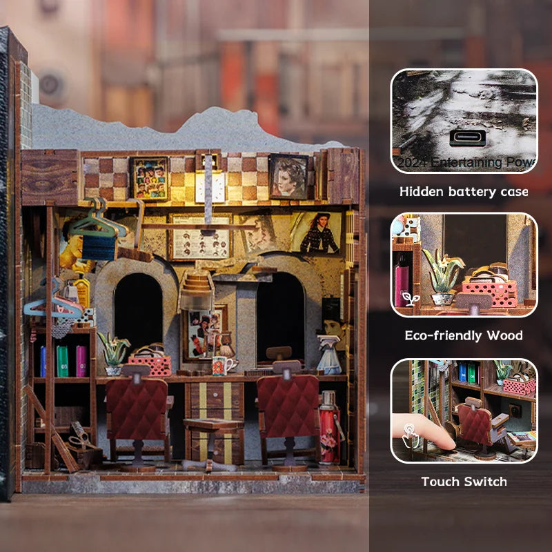 Book Nook Japon DIY Lumineux Maquette