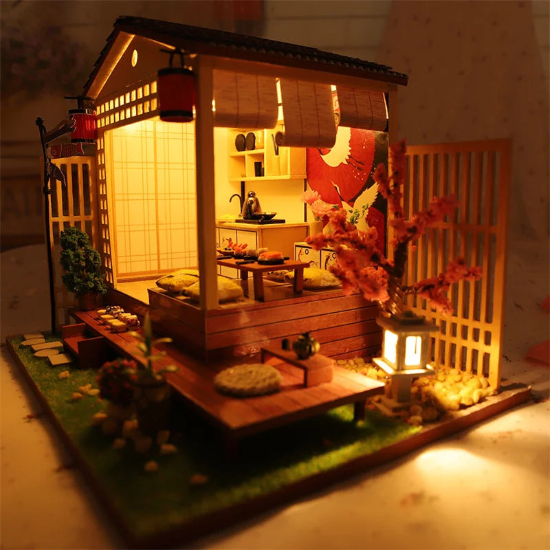 Book Nook Japon Sushi Maquette Lumineuse