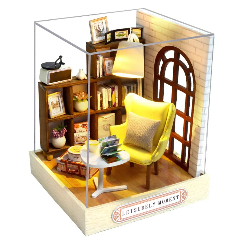 Book Nook Japon DIY Miniature Lumineux