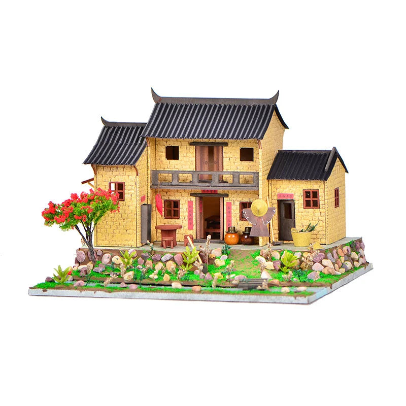 Book Nook Japon Kit Rue Miniature Lumineux